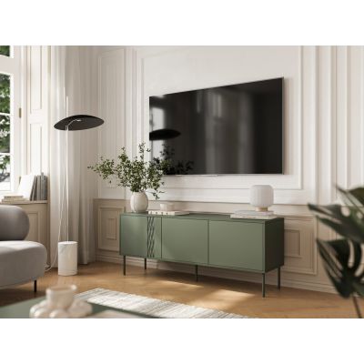 3. 3D TRESSE TV-Schrank 150x40x55 mattgrün