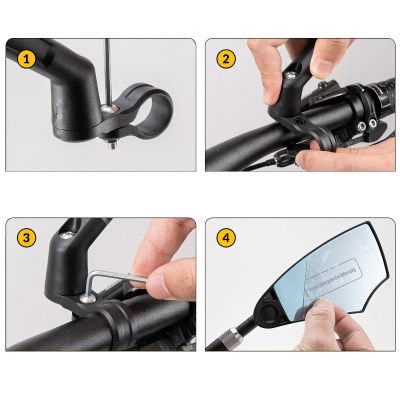 3. Rockbros rechter Fahrradspiegel 26210005002 schwarz