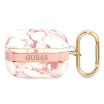 Guess GUAPHCHMAP AirPods Pro Cover Pink/Pink Marble Strap Collection