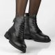 8. Schwarze Damen-Ankle-Boots aus Leder, Filippo DBT8018