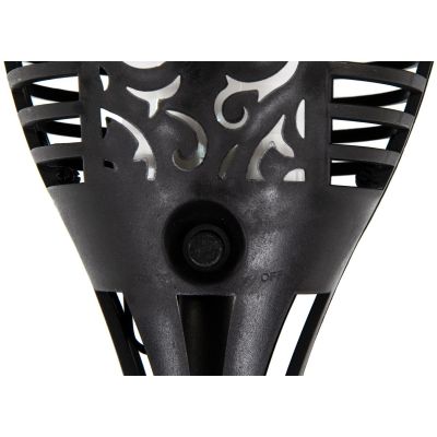 31. Solar-Fackel mit tanzenden Flammen, 12 x 12 x 78 cm, 36 LEDs, Größe XXXL