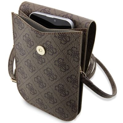 4. Guess 4G Stripe Handtasche – braun