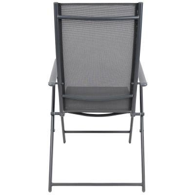 6. Gartenstuhl 57x68x106cm 2xTEXTLINE 7-Positionen-Set 2 Stück