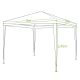 5. Gartenzelt-Pavillon PE 3x3x2,45 m Weiß Saska Garten