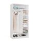 3. Modularer Kleiderschrank OPENO SET 260/250 WEISS mit Schubladen, Kleiderstangen und Einlegeböden – groß, fürs Schlafzimmer
