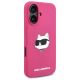 4. Karl Lagerfeld Silikon-MagSafe-Hülle mit Choupette-Kopf-Aufdruck für iPhone 16 – Fuchsia