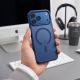 5. Tech-Protect Magmat Magsafe CC Hülle für iPhone 18 Pro Max / 17 Pro Max – Mattes Marineblau