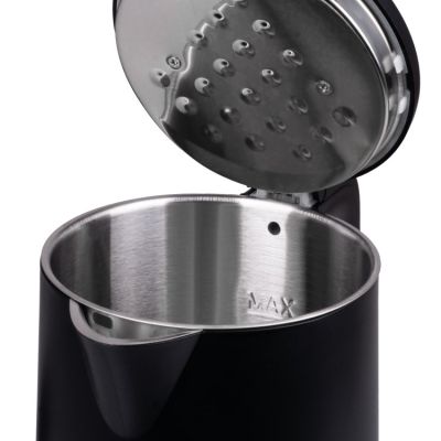 6. Ideal Wasserkocher 1,7 l, Edelstahlgehäuse, Leistung 1500 W, Schwarz