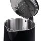 6. Ideal Wasserkocher 1,7 l, Edelstahlgehäuse, Leistung 1500 W, Schwarz