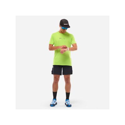 4. MILLET INTENSE ESSENTIAL TS SS M grünes T-Shirt