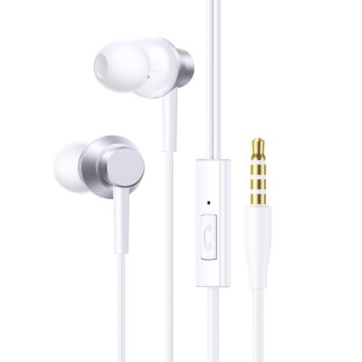 Baseus Encok HZ11 kabelgebundene In-Ear-Kopfhörer mit Miniklinkenstecker – weiß