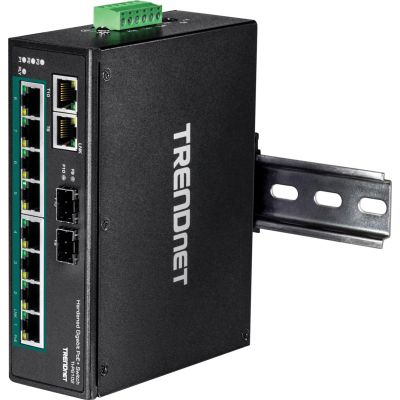 6. Trendnet TI-PG102, Unmanaged, Gigabit Ethernet (10/100/1000), Vollduplex, Power over Ethernet (PoE), Wandmontage