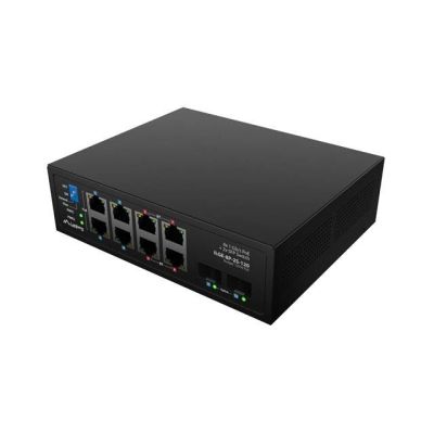 24. LANBERG ILGE-8P-2S-120 LIGHT INDUSTRIAL POE 4XBT 4XAT 2XSFP DIN GIGABIT ETHERNET Switch
