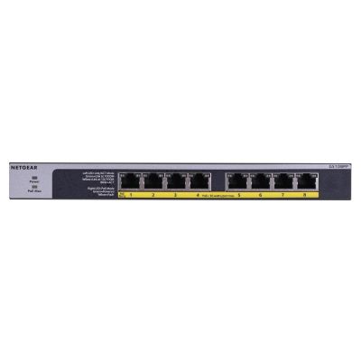 4. Netgear GS108PP-100EUS 8p PoE 123W (PoE+: 8p) Unmanaged Gigabit Switch