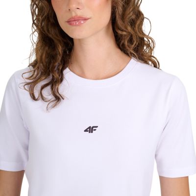 4. Damen T-Shirt 4F F2971 weiß 4FWAW25TTSHF2971 10S