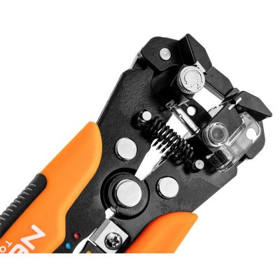 7. NEO TOOLS Automatische Abisolierzange 205 mm, Frontausführung + 230 Kabelverbinder