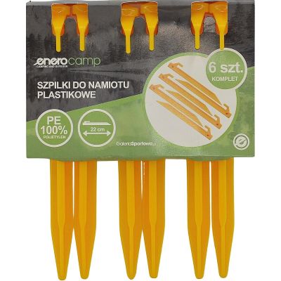 5. Zeltnägel 22 cm Set 6 Stück Kunststoff Enero Camp