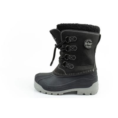 2. Lee Cooper Winterstiefel Kinder isolierte Schneestiefel für Jungen Schwarz