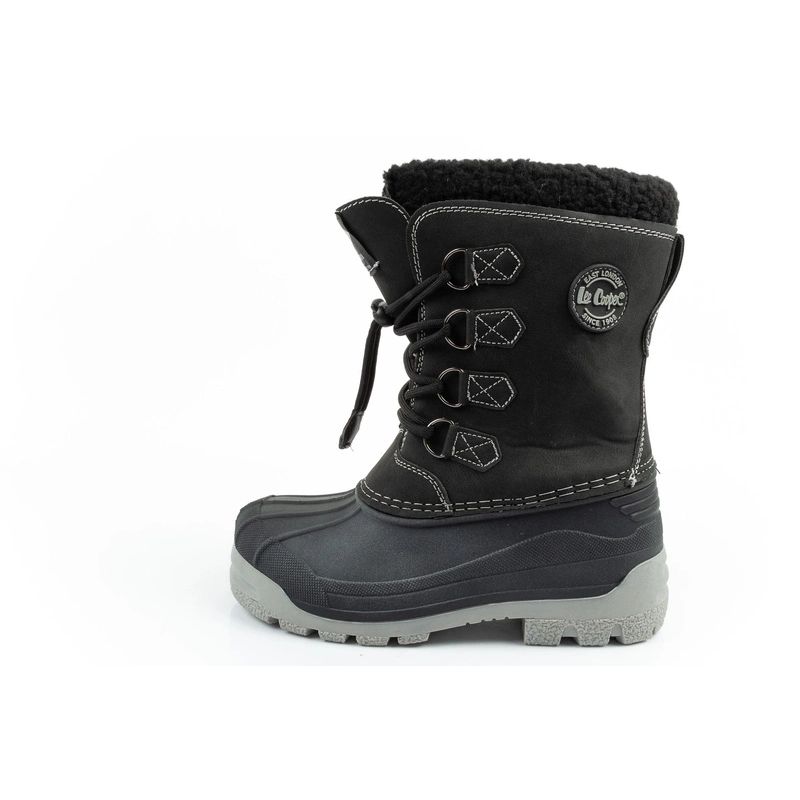 2. Lee Cooper Winterstiefel Kinder isolierte Schneestiefel für Jungen Schwarz