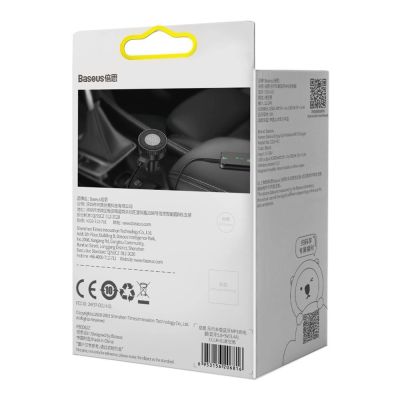 8. Baseus Enjoy FM Transmitter Autoladegerät LED 2x USB / 3,5mm Klinke kabellos MP3 Player Bluetooth 5.0 3.4A schwarz (CCLH-01)
