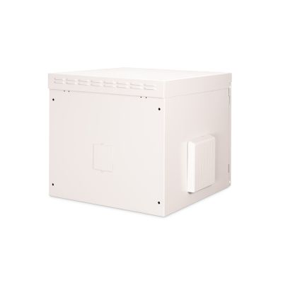 19. Digitus 19" 9U 600x600 Wand-Netzwerkschrank, Volltür, grau, ungeteilt, montiert, IP55, 100 kg