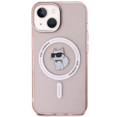 3. Karl Lagerfeld IML Choupette MagSafe Hülle für iPhone 15 – Rosa