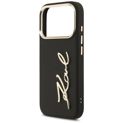 6. Karl Lagerfeld Karl Script Logo Case für iPhone 17 Pro - Schwarz