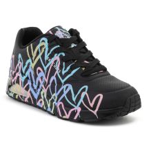 SKECHERS UNO-SPREAD THE LOVE SCHWARZ/LILA/TÜRKIS 155507-BPTQ