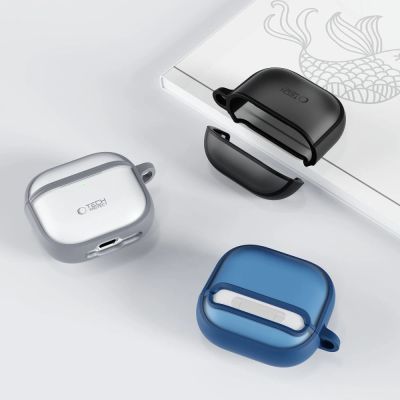 11. Tech-Protect Slim Hook-Hülle für AirPods 4 – Grau