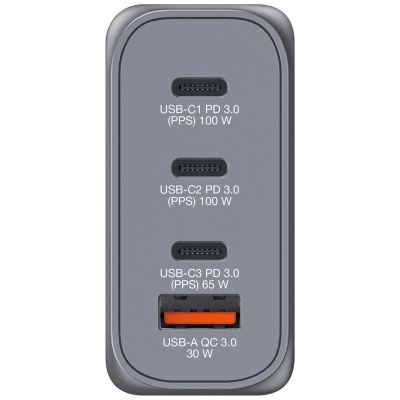 2. Verbatim GaN GNC-100 4-Port 100W/USB A/C Netzteil (EU/UK/US)