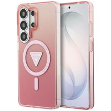 Guess IML Gradient Triangle MagSafe Hülle für Samsung Galaxy S26 Ultra – Pink
