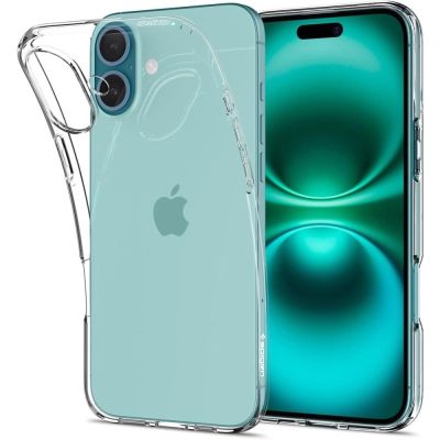 Spigen Liquid Crystal Hülle für iPhone 16 – transparent