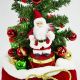 2. Dekorativer Weihnachtsbaum 60 cm mit 25 LEDs und Timer – Weihnachtsmann