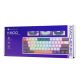 4. Machenike K500-B61 Kabelgebundene mechanische Gaming-Tastatur mit Hintergrundbeleuchtung, braunen Schaltern – Blau und Weiß