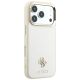 4. Guess Saffiano Small 4G & Classic Logo MagSafe Hülle für iPhone 18 Pro / 17 Pro - Beige