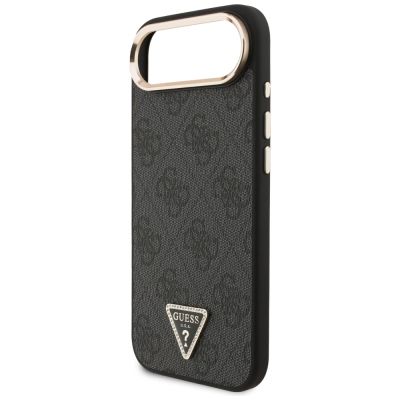6. Guess 4G Triangle Logo MagSafe Hülle für iPhone Air – Schwarz und Gold