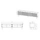 5. 4D-TV-Schrank ONDA 200x40xH54,35 grün (stehend oder hängend)