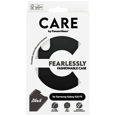 4. CARE by PanzerGlass Fashion Case für Samsung Galaxy S25 FE - Schwarz