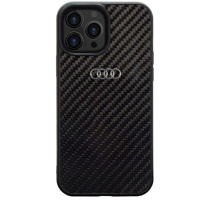 Audi Carbon Fiber iPhone 14 Pro 6,1" schwarz/schwarz Hardcase AU-TPUPCIP14P-R8/D2-BK