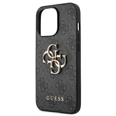 6. Guess GUHCP13L4GMGGR iPhone 13 Pro / 13 6.1" Grau/Grau Hardcase 4G Big Metal Logo