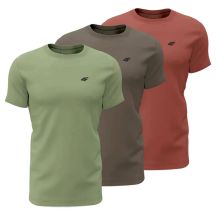 Herren-T-Shirt (3er-Set) 4F 4FWSS26TTSHM4480-90S
