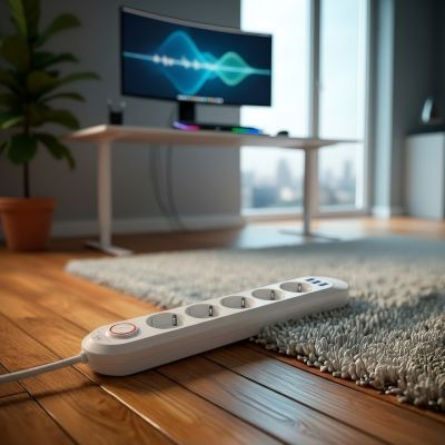 14. MACLEAN Steckdosenleiste mit 5 Steckdosen + 3 USB-Anschlüssen, 110–240 V Wechselstrom, 50/60 Hz, max. 2,1 A, 2500 W, 1,5 m, Weiß, MCE395W