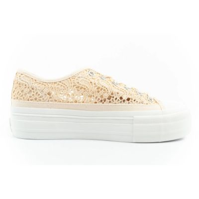 13. Lee Cooper Damen-Sneaker mit durchbrochener Spitze und Plateau