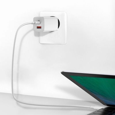 11. Baseus GaN2 Lite Fast 65W USB / USB Type C Quick Charge 3.0 Power Delivery (Galliumnitrid) weiß (CCGAN2L-B02)