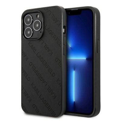 Karl Lagerfeld Perforated Allover Case für iPhone 13 Pro / 13 6.1" - Schwarz
