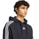 4. adidas Essentials Herren-Hoodie mit 3 Streifen aus French Terry, Schwarz, KY6605