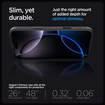 14. Spigen Liquid Air "T" MagSafe Hülle für iPhone 16 Pro - Mattschwarz
