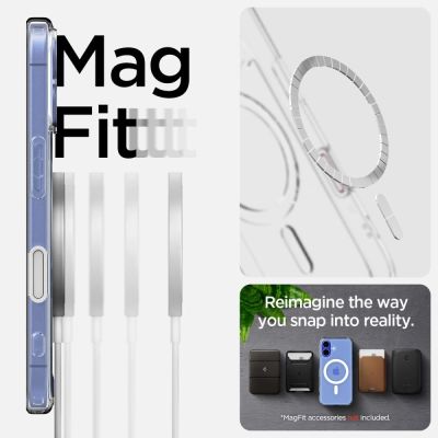 17. Spigen Ultra Hybrid „T“ MagSafe Hülle für iPhone 16 – Weiß