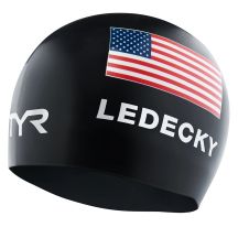 TYR USA Silikonkappe Ledecky Einheitsgröße Badekappe