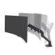 2. Ergotron HX Tischmonitorarm mit HD-Schwenkfunktion, mattschwarz
